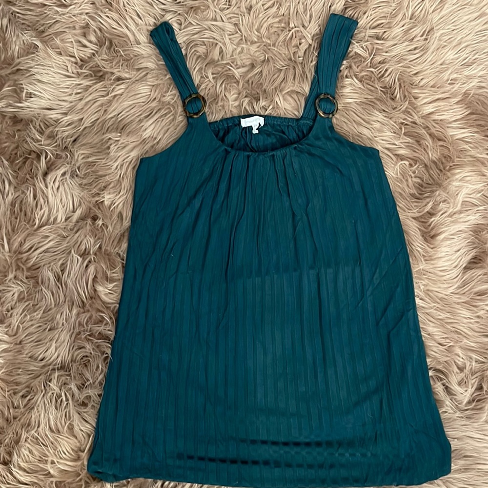 Forest green summer top, size xs